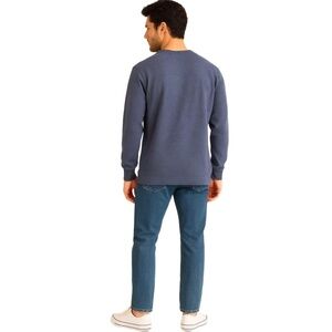 Weatherproof Vintage Crewneck Sweatshirt – Blue Long Sleeve Pullover XL